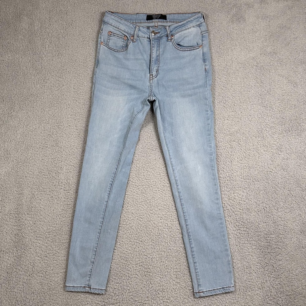 Monkey Ride Jeans Womens 5/27 Light Wash Skinny Stretch Denim Mid Rise MPR500